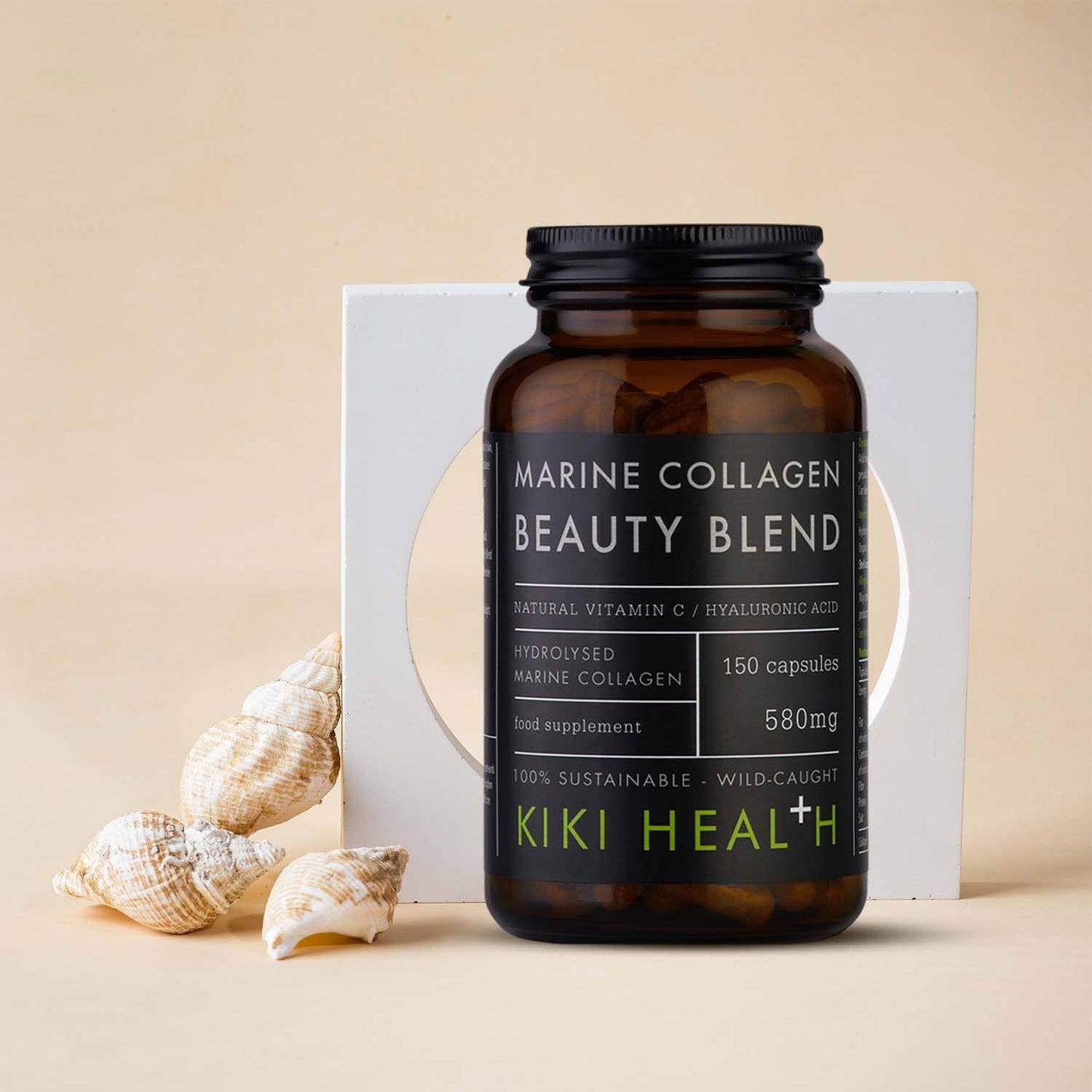 Marine Collagen Beauty Blend Vegicaps with Hyaluronic Acid & Vitamin C by KIKI Health
