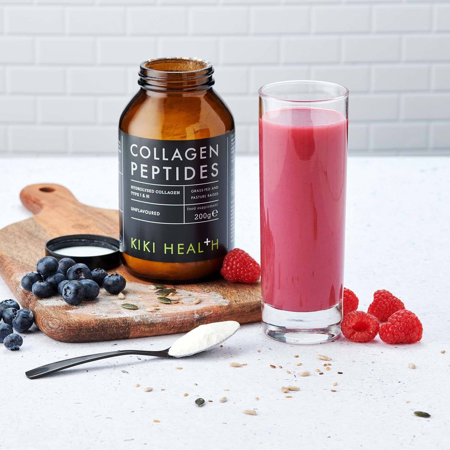 Grass-Fed Bovine Collagen Peptides (9,000mg Powder) by KIKI Health