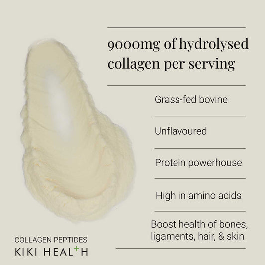 Grass-Fed Bovine Collagen Peptides (9,000mg Powder) by KIKI Health