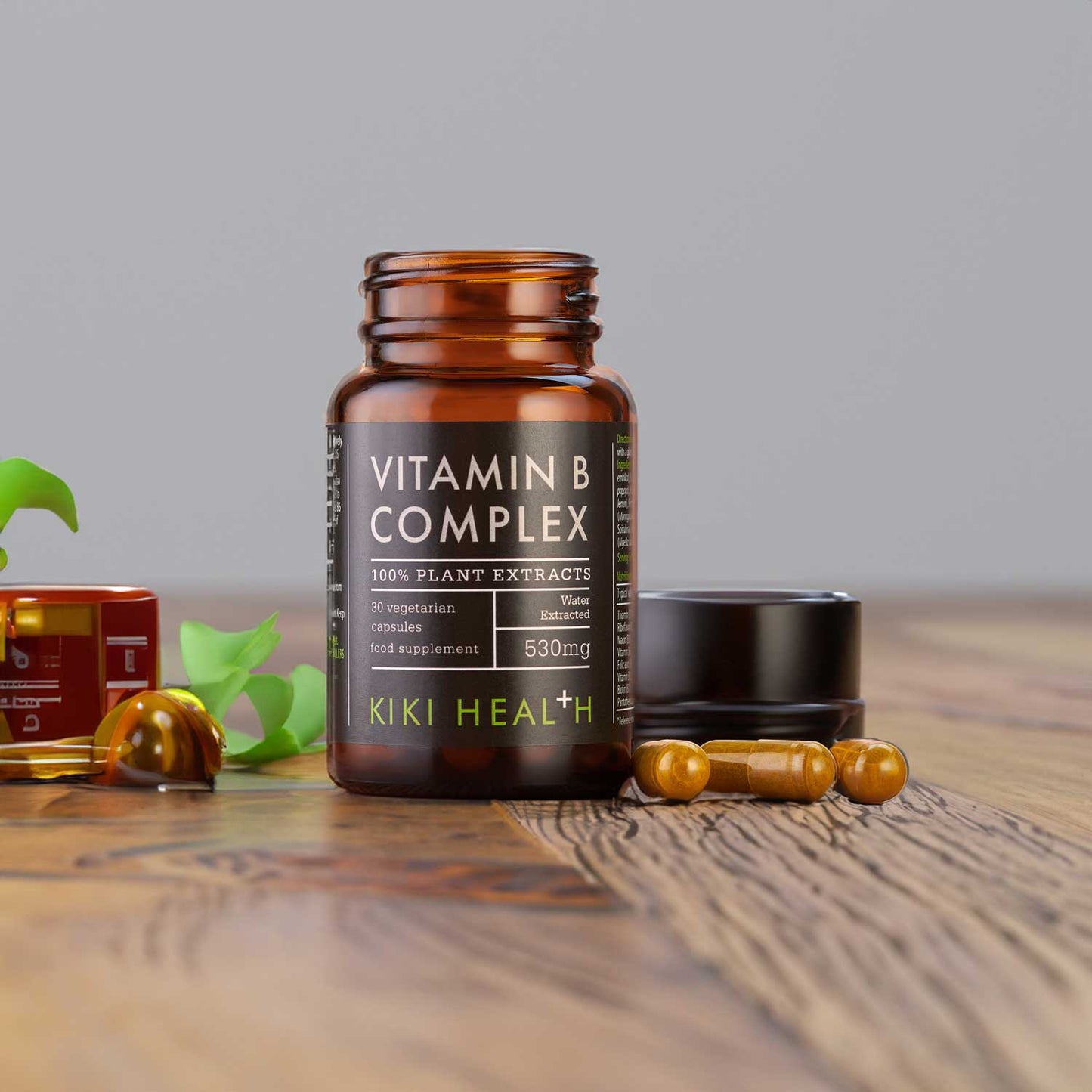 Plant-Based Vitamin B Complex (Whole-Food Extract) by KIKI Health