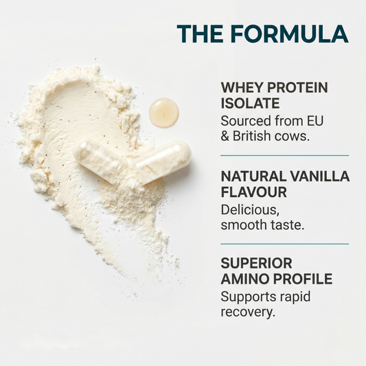 Premium Grass-Fed Vanilla Whey Protein Isolate (600g)