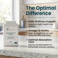 Pure Antarctic Krill Oil 500mg – High Omega-3 EPA & DHA (60 Gel Capsules)