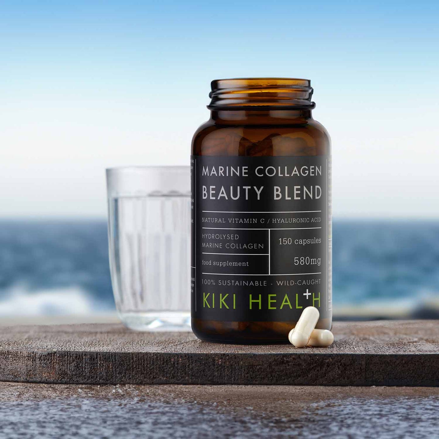 Marine Collagen Beauty Blend Vegicaps with Hyaluronic Acid & Vitamin C by KIKI Health
