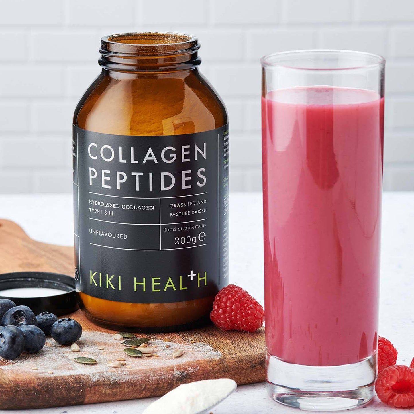 Grass-Fed Bovine Collagen Peptides (9,000mg Powder) by KIKI Health