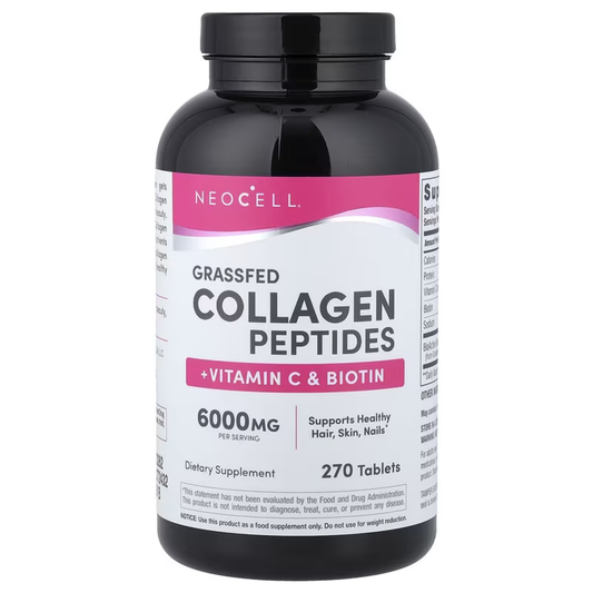 Neocell Grassfed Collagen Peptides supplement bottle on a white background