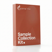 Red 'Optimal You' sample collection kit box on a white background