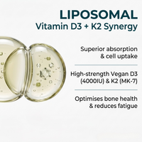 Advanced Liposomal Vitamin D3 & K2 MK-7 Drops
