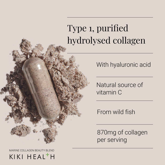 Marine Collagen Beauty Blend Vegicaps with Hyaluronic Acid & Vitamin C by KIKI Health