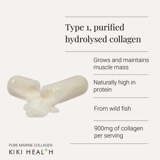 Pure Marine Collagen Vegicaps (Type 1 Hydrolysed) by KIKI Health