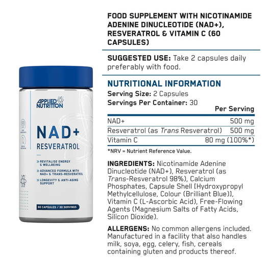 NAD+ Resveratrol Cellular Energy and Anti-Ageing