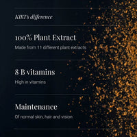 Plant-Based Vitamin B Complex (Whole-Food Extract) by KIKI Health