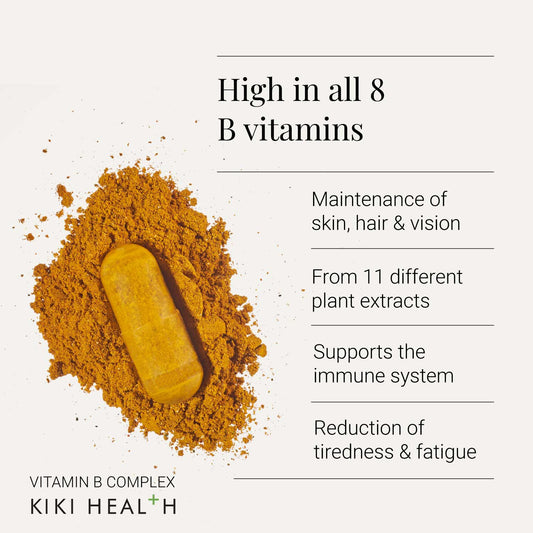 Plant-Based Vitamin B Complex (Whole-Food Extract) by KIKI Health