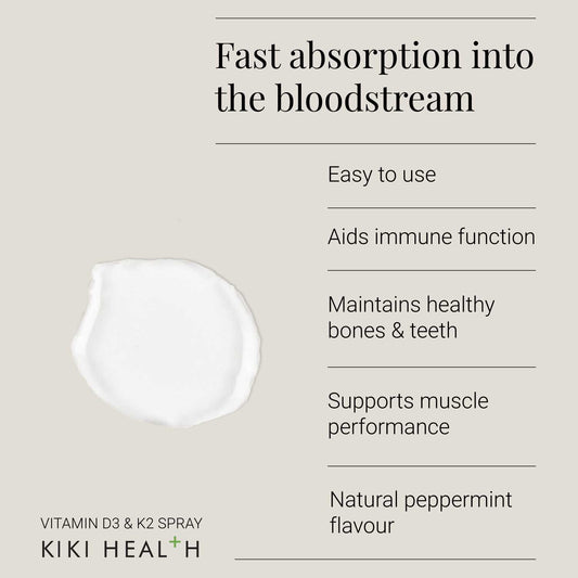 Vegan Vitamin D3 + K2 Oral Spray by KIKI Health
